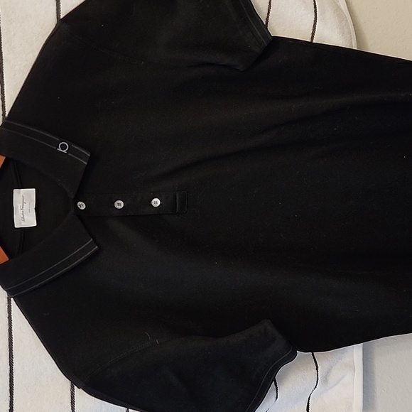 Salvatore Ferragamo black polo